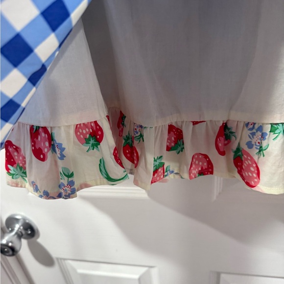 NWT Matilda Jane women’s Blue Checkered Skirt with Floral Accents, size S - Picture 9 of 9